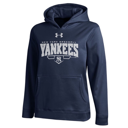 MLB New York Yankees Under Armour  Fleece Hoodie - Navy
