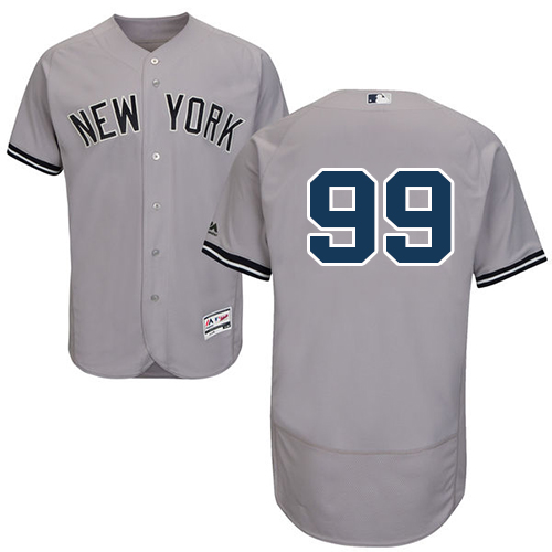 Men's Majestic New York Yankees #99 Aaron Judge Grey Flexbase Authentic Collection MLB Jersey