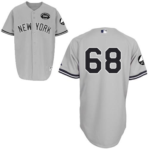 Men's Majestic New York Yankees #68 Dellin Betances Authentic Grey GMS 