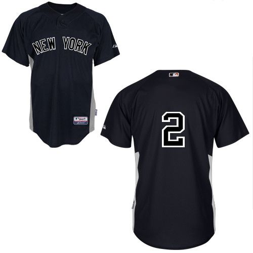 Youth Majestic New York Yankees #2 Derek Jeter Authentic Black MLB Jersey