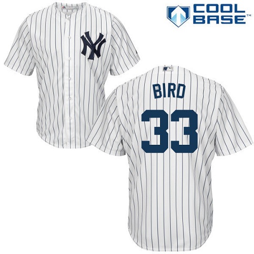 Youth Majestic New York Yankees #33 Greg Bird Authentic White Home MLB Jersey