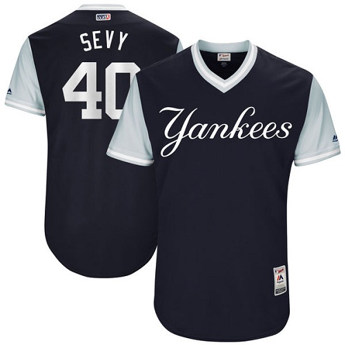 Men's Majestic New York Yankees #40 Luis Severino 