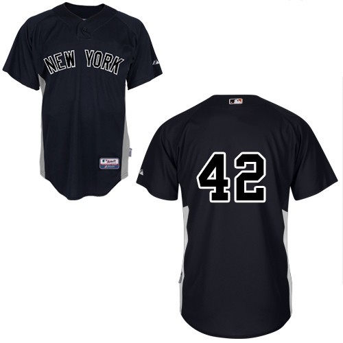 Men's Majestic New York Yankees #42 Mariano Rivera Authentic Black MLB Jersey