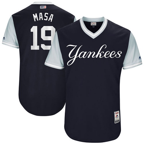 Men's Majestic New York Yankees #19 Masahiro Tanaka 