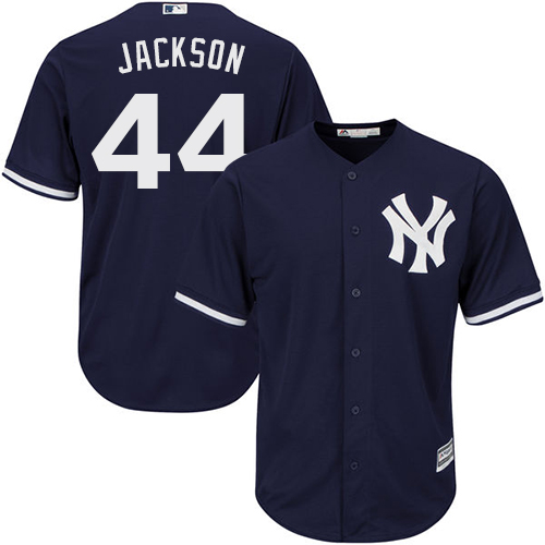 Men's Majestic New York Yankees #44 Reggie Jackson Replica Navy Blue Alternate MLB Jersey