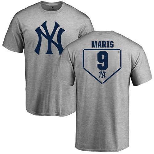 MLB Nike New York Yankees #9 Roger Maris Gray RBI T-Shirt