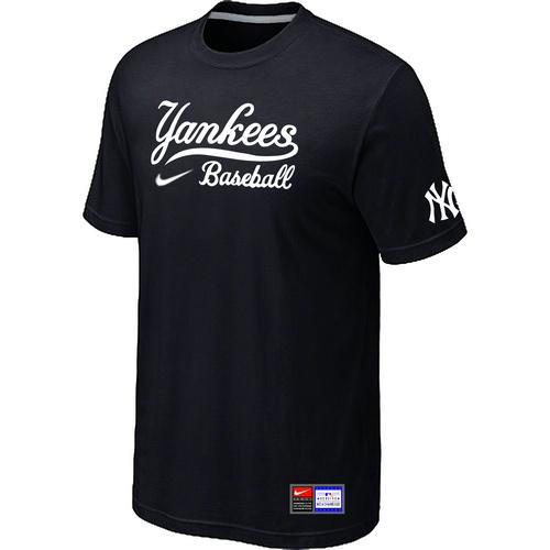 MLB Men's New York Yankees Nike Practice T-Shirt - Black